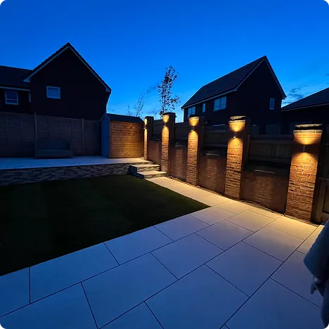 Lighting in garden